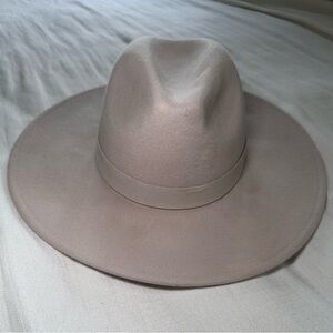 Free People 100% Wool Rancher Hat in Bone
